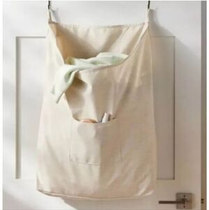 Brightroom Cream Hanging Laundry Bag Over The Door
